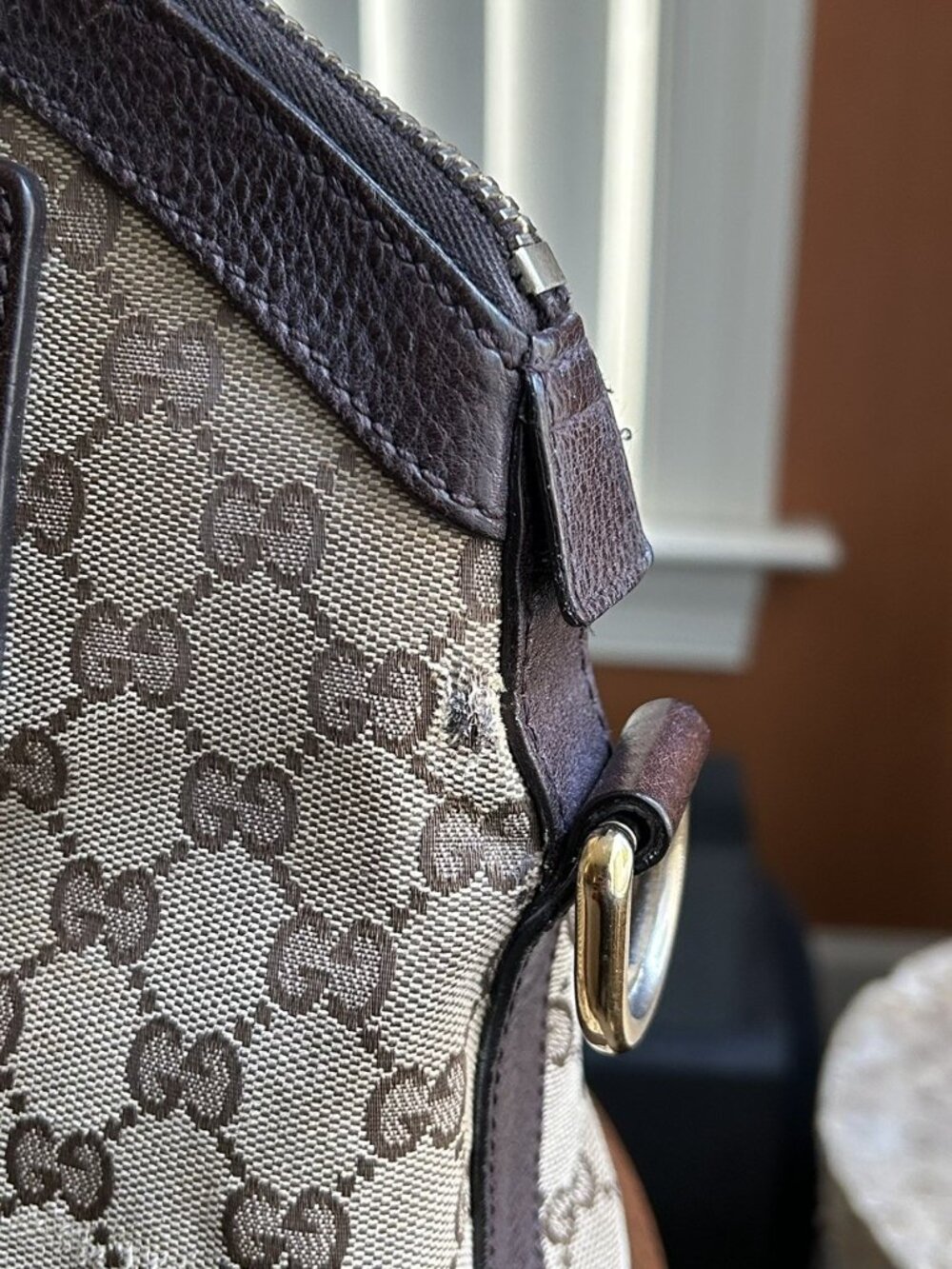 GUCCI GG Charm Two-Way Dome Shoulder Bag, Tan, Brown - Picture 11 of 16